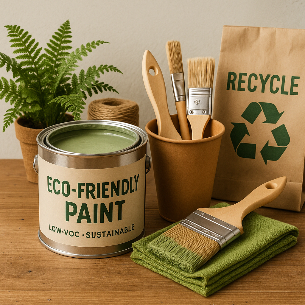 Eco-friendly paint supplies for sustainable home projects